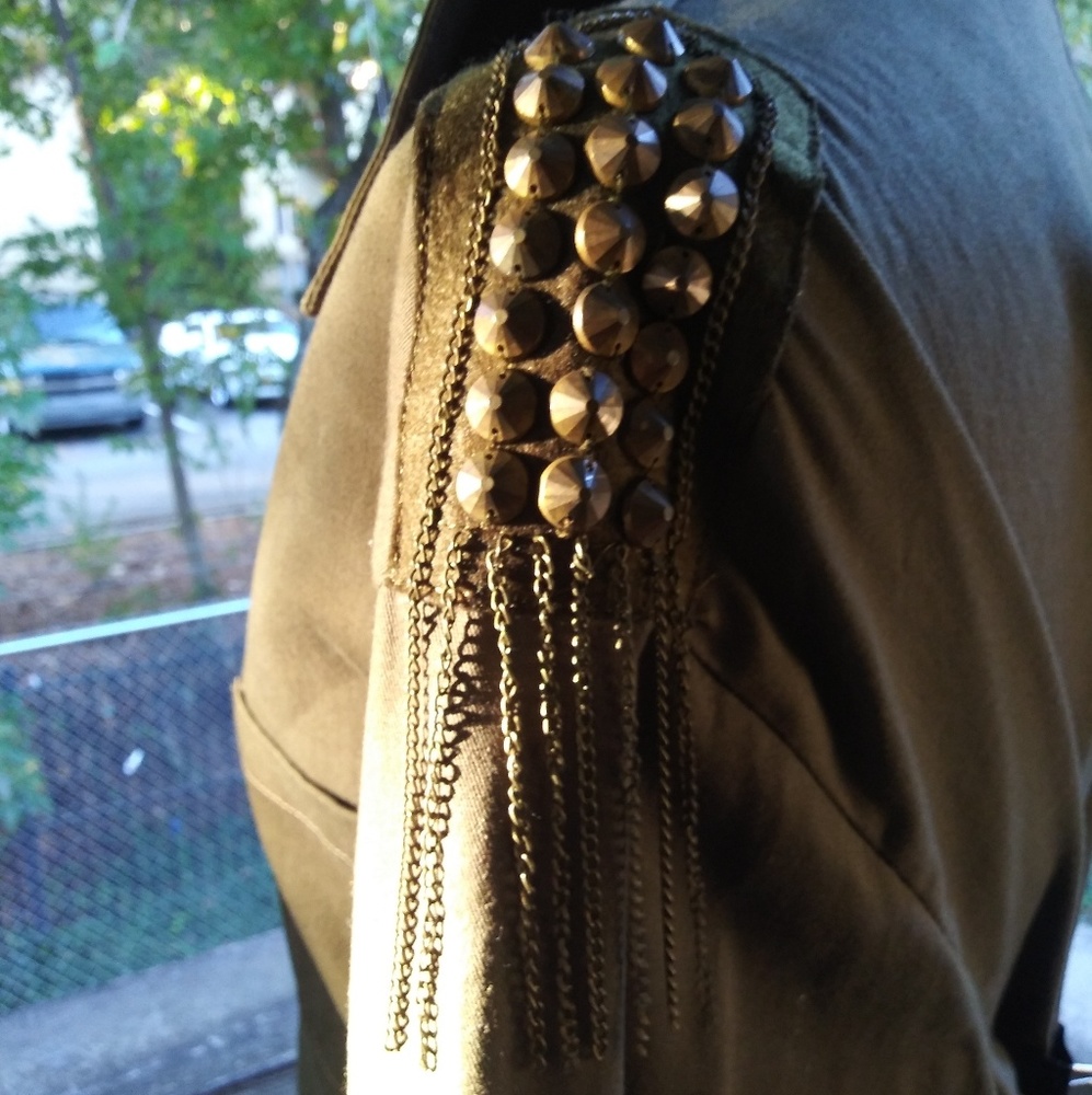 Military Inspired Shirt w/embellishments
